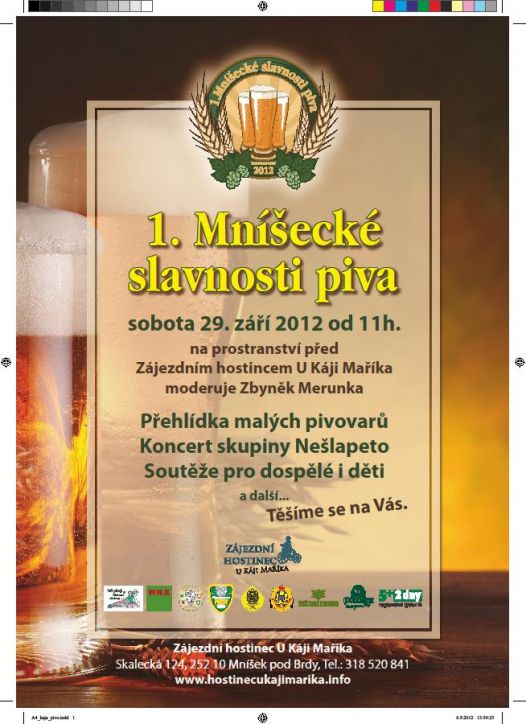 Pozvánka na Mníšecké slavnosti piva